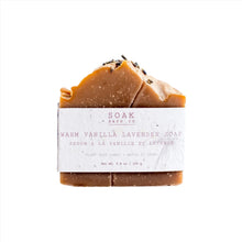 Load image into Gallery viewer, SOAK Bath Co | Warm Vanilla Lavender Soap Bar