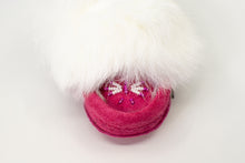 Load image into Gallery viewer, Baby Rabbit Fur Moccasins Pink #698C | Laurentian Chief