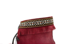 Load image into Gallery viewer, Concho Suede Ankle Boot - Burgundy