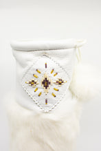 Load image into Gallery viewer, Laurentian Chief | White Leather Mukluks - 13"