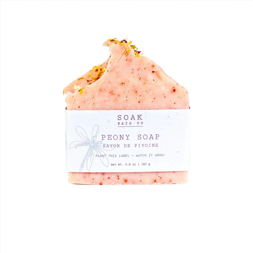 SOAK Bath Co | Peony Soap Bar