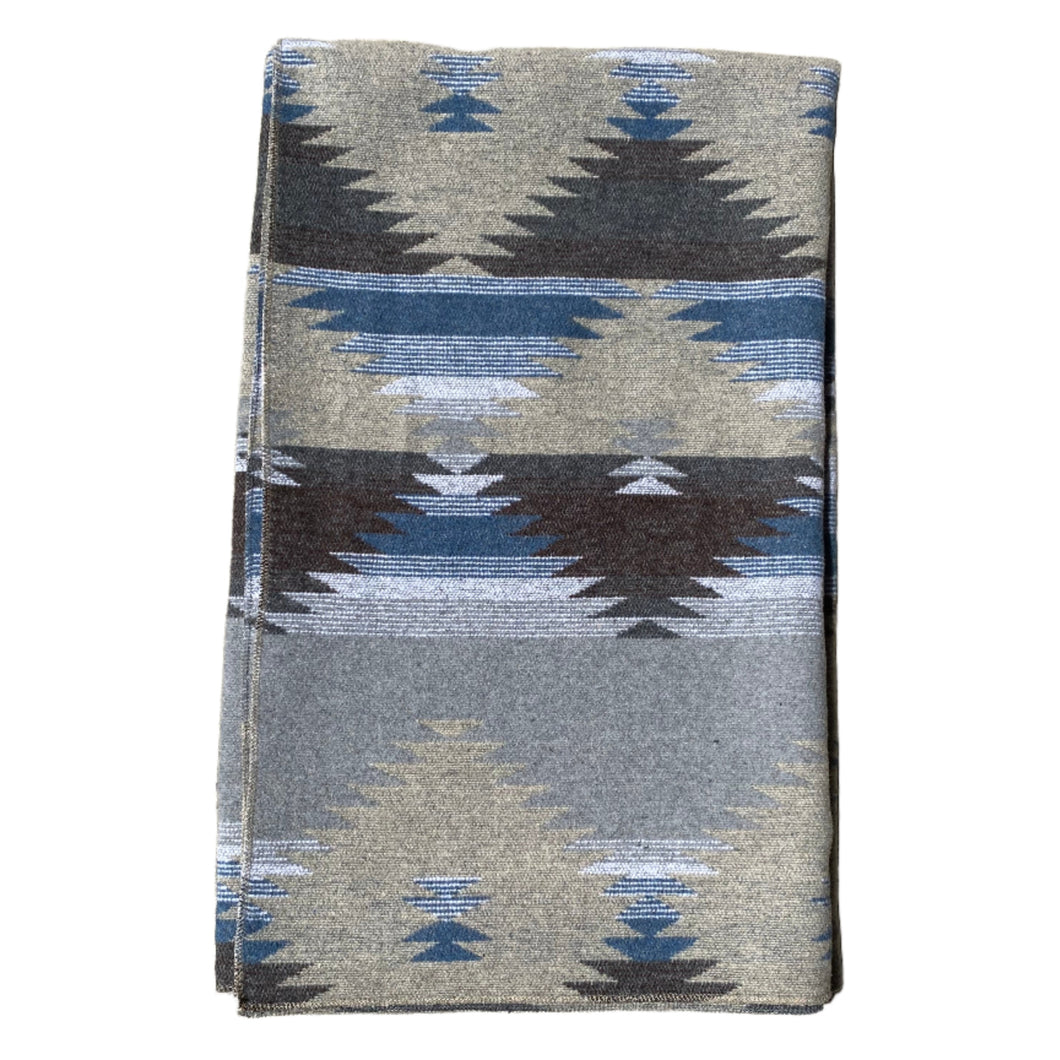 Buffalo Cross Blanket - Blue Shade