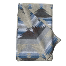 Load image into Gallery viewer, Buffalo Cross Blanket - Blue Shade
