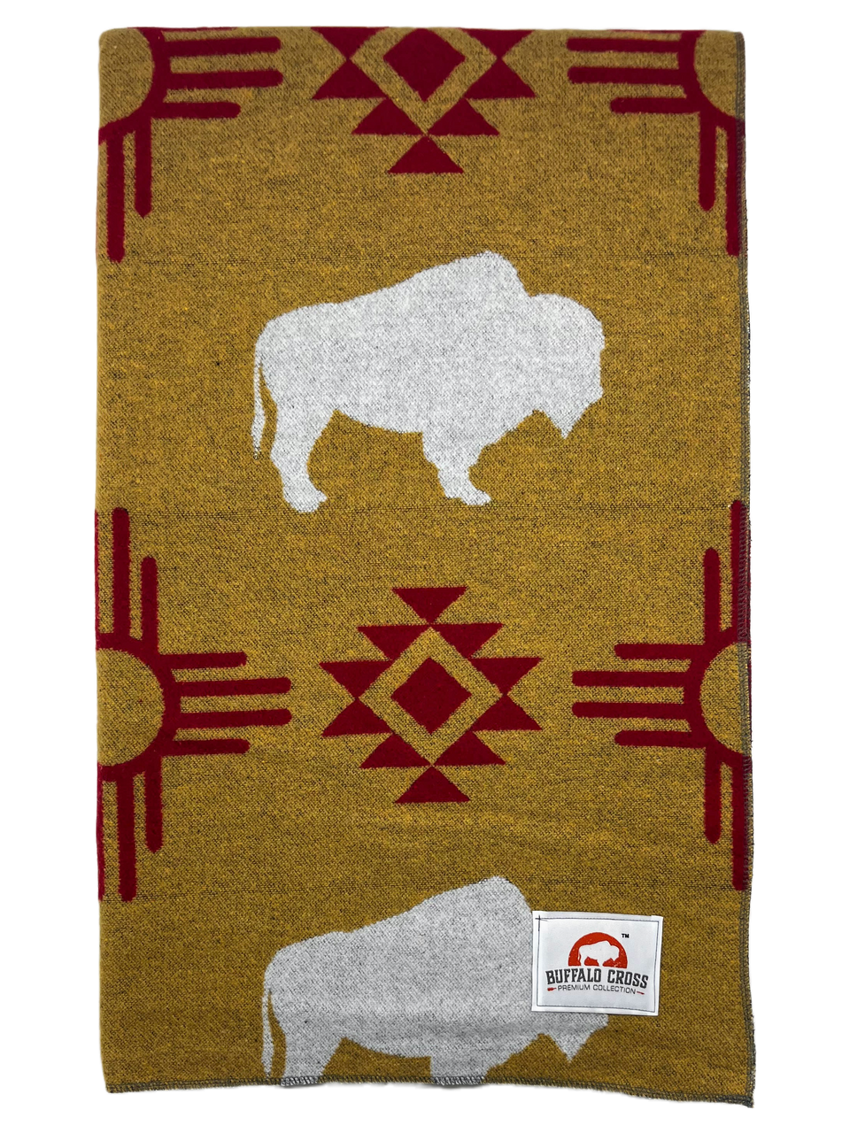 Buffalo Cross Blanket - White Buffalo Mustard