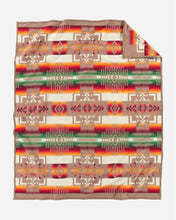 Load image into Gallery viewer, Chief Joseph Jacquard Blanket Khaki
