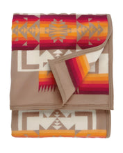 Load image into Gallery viewer, Chief Joseph Jacquard Blanket Khaki
