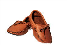 Load image into Gallery viewer, Mens Vibram Sole Buffalo Hide Moccasin by Hides in Hand
