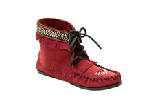Load image into Gallery viewer, Suede Ankle Boot - Burgundy
