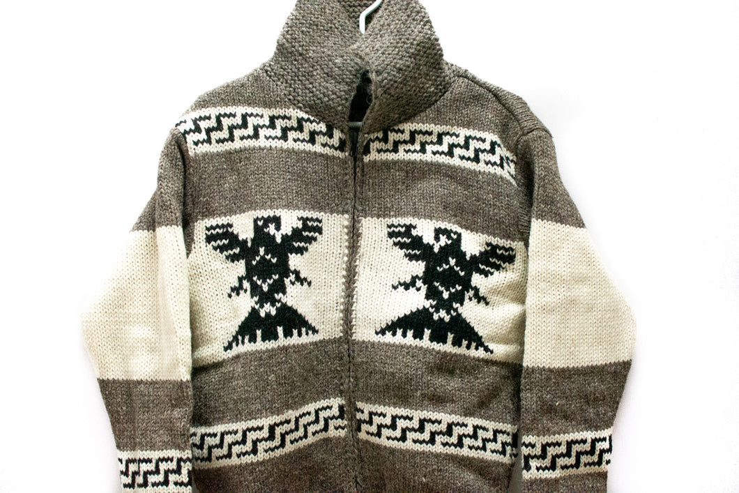 Hand-Knitted Thunderbird Sweater