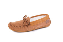 Load image into Gallery viewer, Men&#39;s Laurentian Chief Suede Slippers with Double Sole &amp; Poly-Fleece
