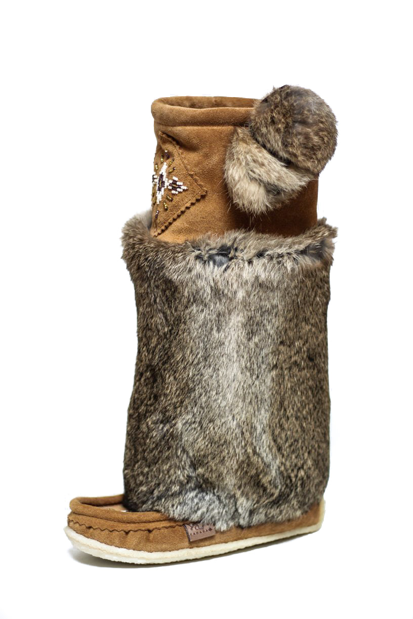 Laurentian Chief | Suede and Rabbit Fur Mukluks 16