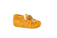 Load image into Gallery viewer, Children&#39;s Bastien Deer Suede and Poly-Fleece lined Moccasins
