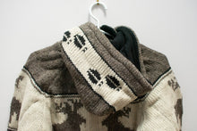 Load image into Gallery viewer, Hand-Knitted Moose Sweater with Hood

