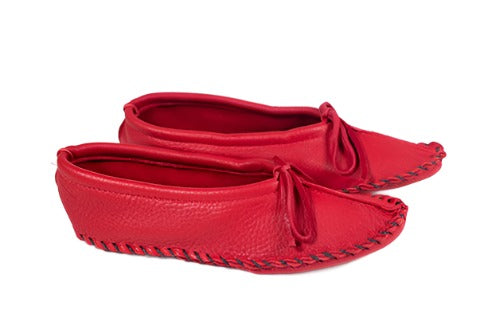 Women's Hides in Hands Deerskin Ballet Slippers with Padded Insoles