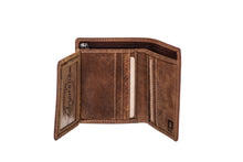 Load image into Gallery viewer, Men&#39;s Buffalo Hide Trifold Wallet #288
