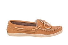 Load image into Gallery viewer, Men&#39;s Laurentian Chief Moosehide Moccasins with Rubber Sole
