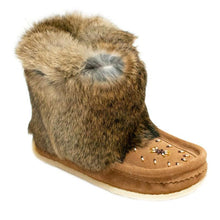 Load image into Gallery viewer, Women&#39;s Laurentian Chief Rabbit Fur and Suede &quot;Tsar&quot; Short Mukluk
