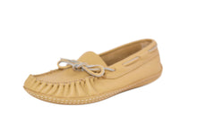 Load image into Gallery viewer, Women Leather Slip-On Moccasin - Deer Cream
