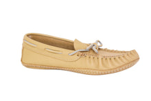 Load image into Gallery viewer, Women Leather Slip-On Moccasin - Deer Cream
