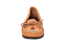 Load image into Gallery viewer, Women&#39;s Laurentian Chief Beaded Moosehide Moccasins with Rubber Sole #7456
