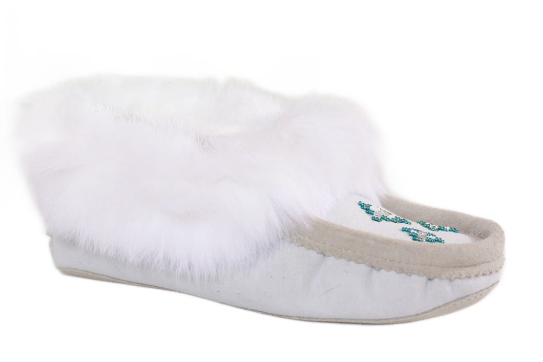 Women's Beaded Fur Moccasin